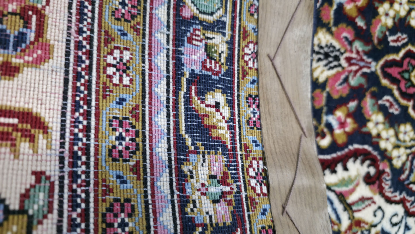 Hand knotted vintage superfine Qum runner 317×80 cm | Rug# 11522