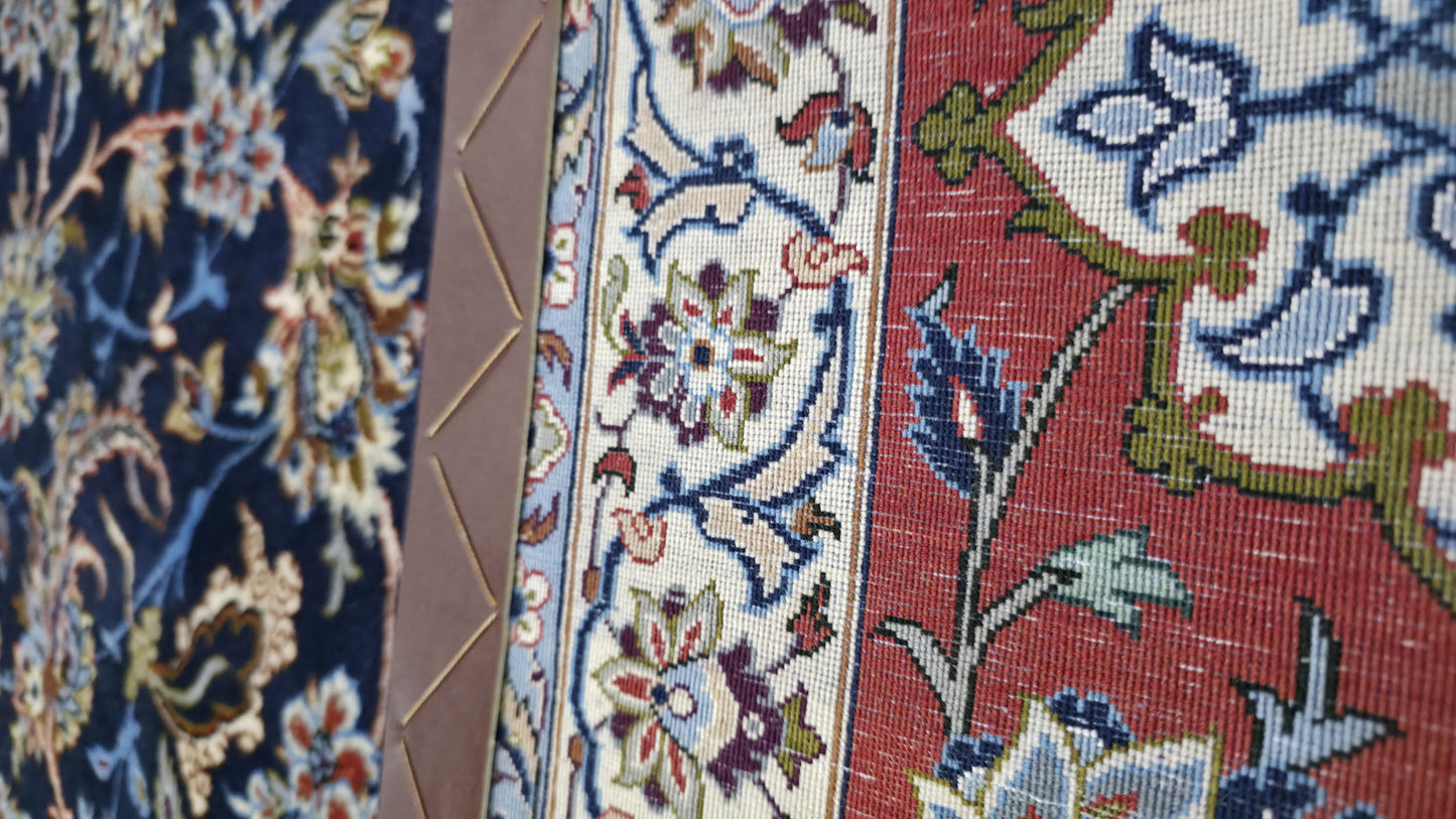 Vintage & superfine Isfahan 260×115 cm | Rug# 11526
