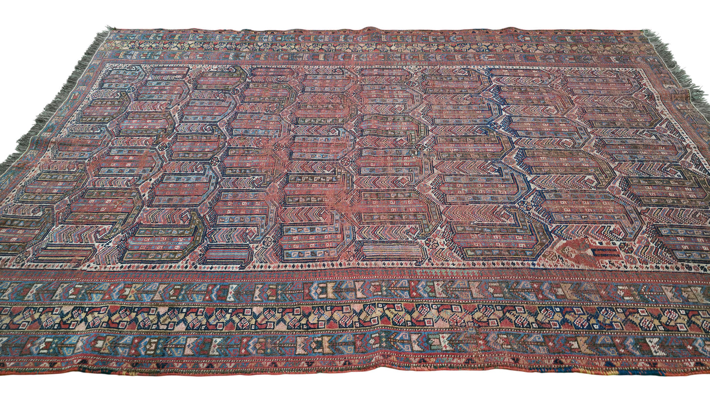 Hand knotted antique Afshar rug 165×120 cm | Rug# 11532