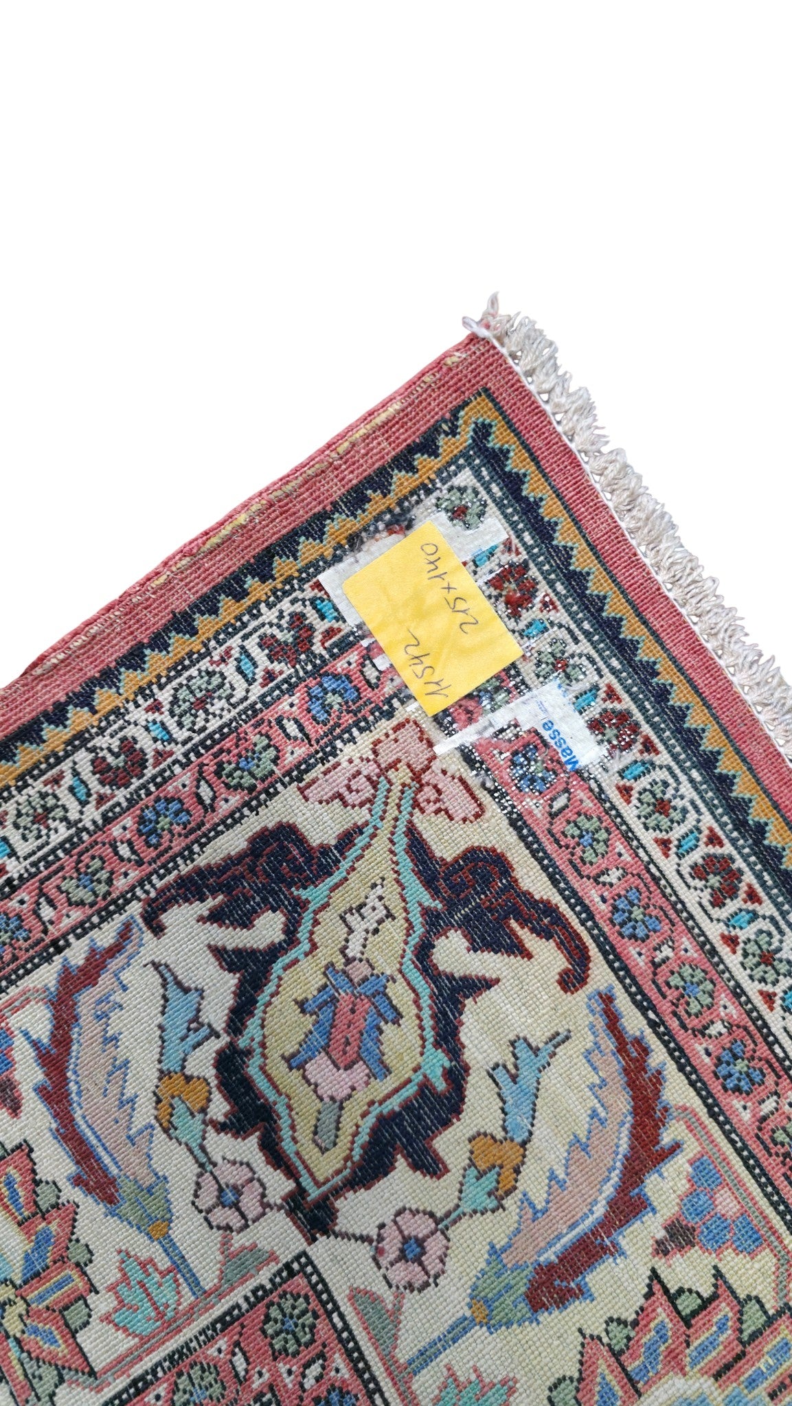 Vintage Pure Silk Tabriz Rug c.1960 215x140cm | Rug# 11542
