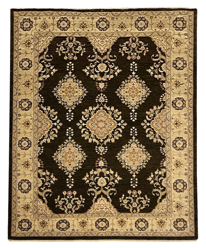 Turkaman weave Afghan 19th century Mogul Ziegler design, 368x271cm | Rug# 13807