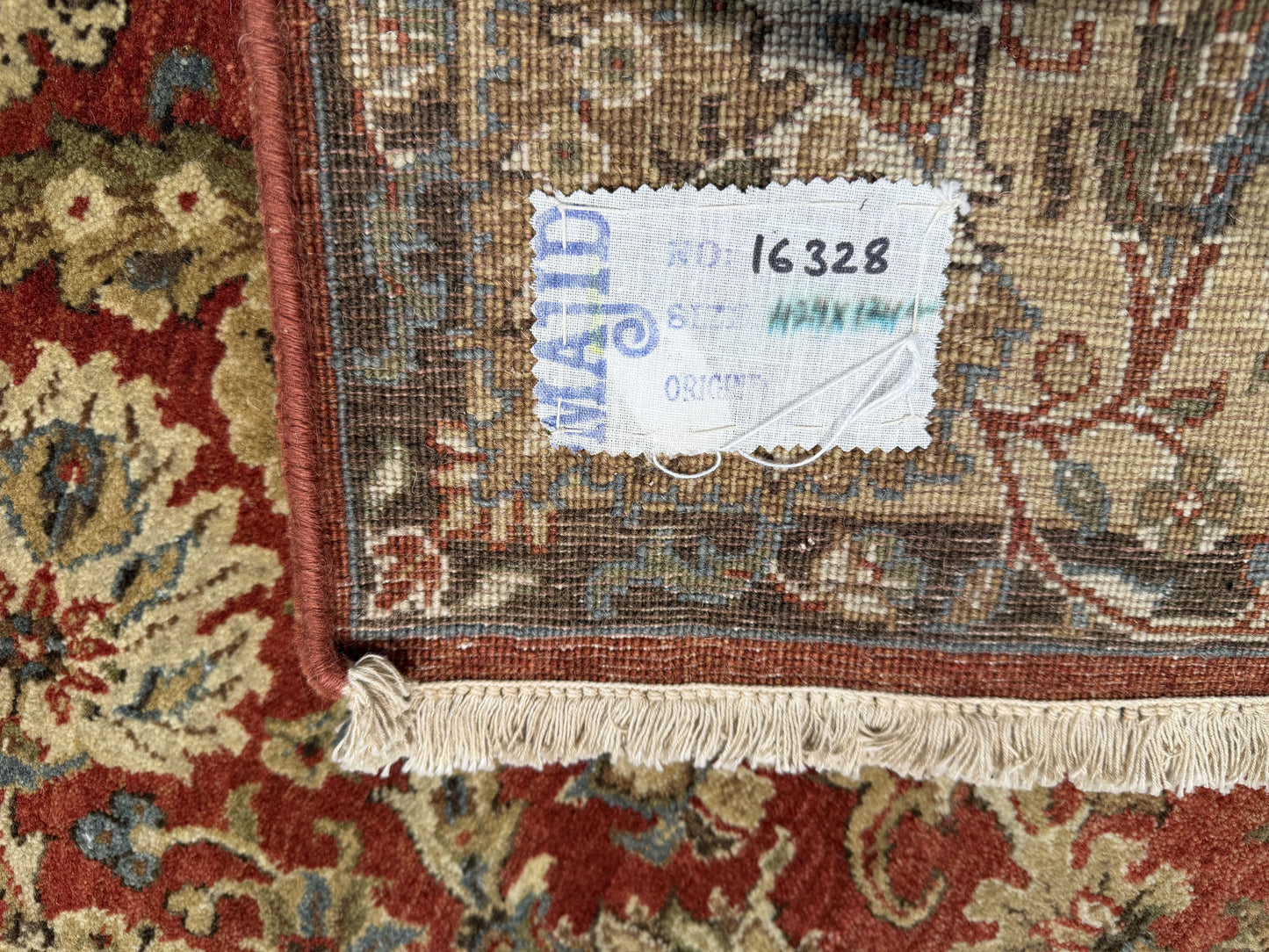 Superfine Jaipur, 19th century Tabriz haji Jalili design, 424x124 cm | Rug# 16328