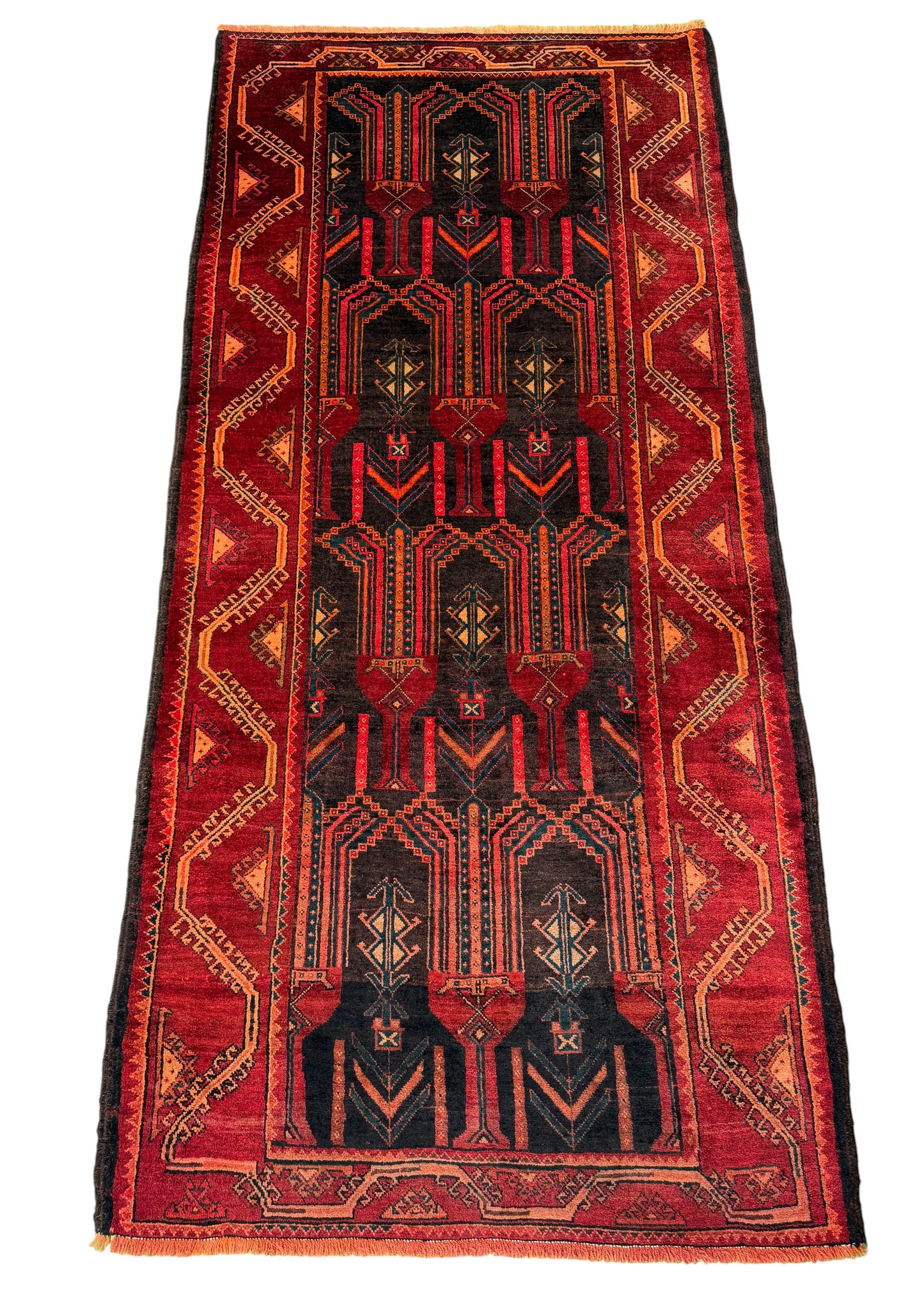 Vintage Nomadic Zabul-Balouch, Persia, size 268x126 cm | Rug# 19709
