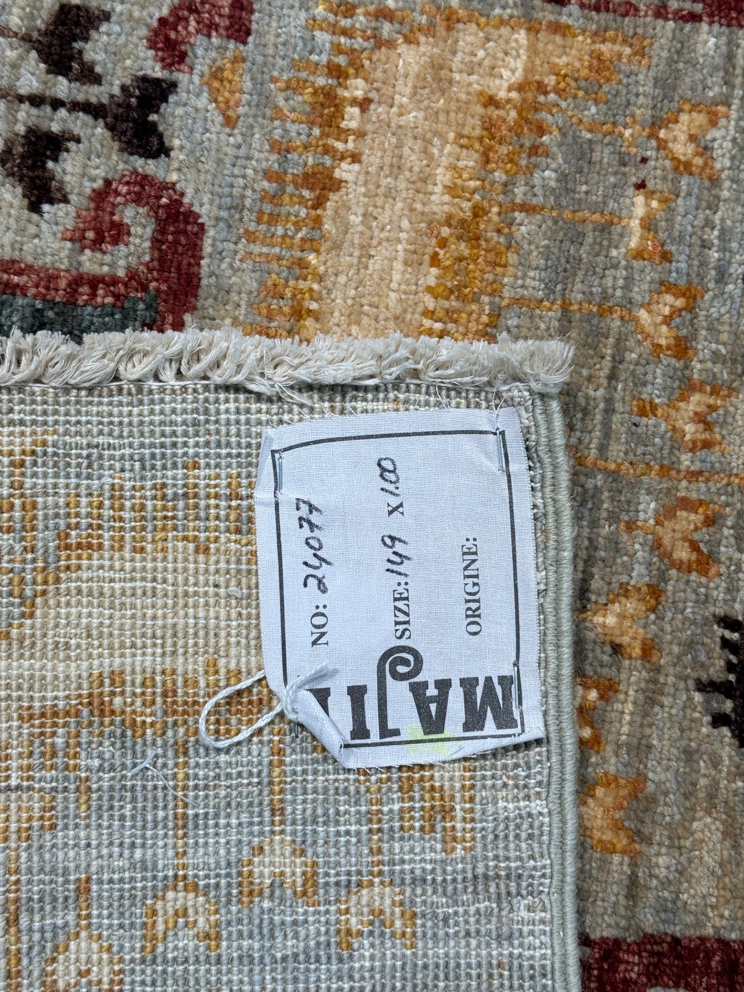 Afghan Turkmen weave, paisley modern, 149×100 cm | Rug# 24077