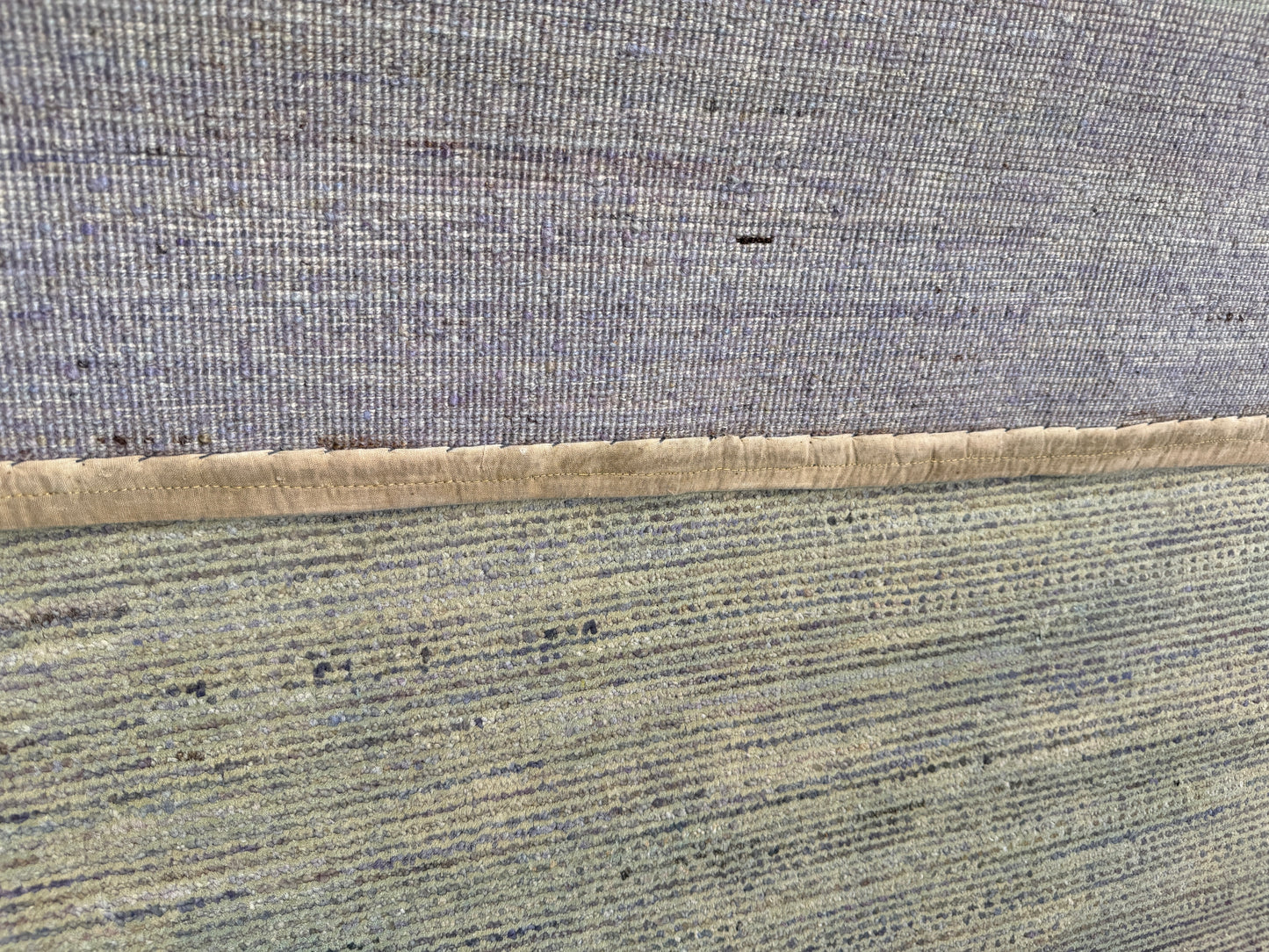 Afghan Turkmen weave, Scandi-modern, wool & silk 359×248 cm | Rug# 24103