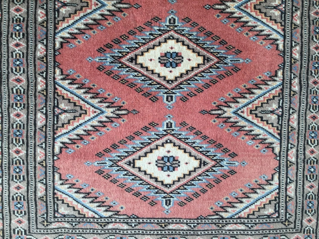 Hand-Knotted Pak Bokhara Rug 123x65cm | Rug# 24876