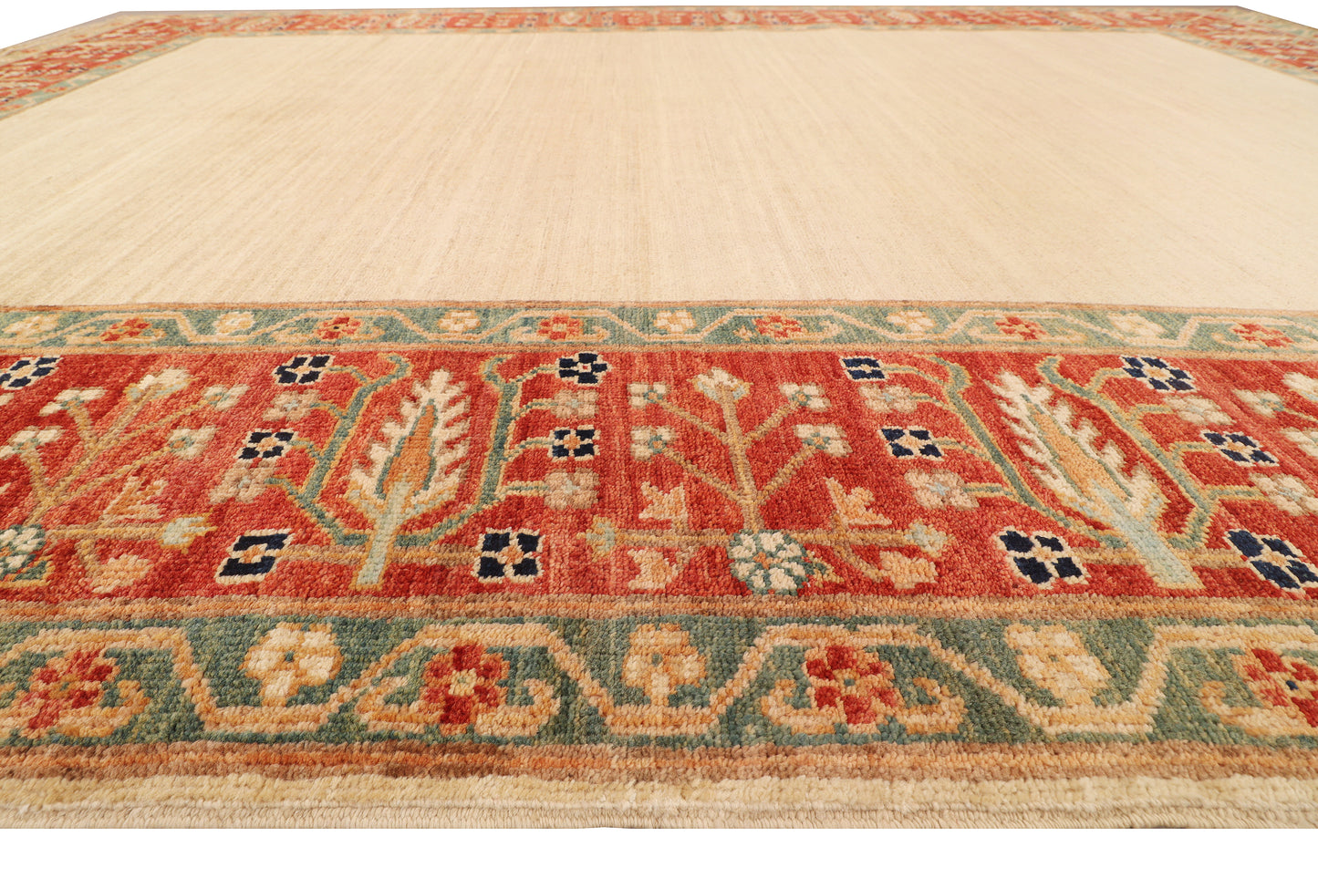 Afghan Turkaman,19th c Zigler inspired 238x164 cm | Rug# 26284