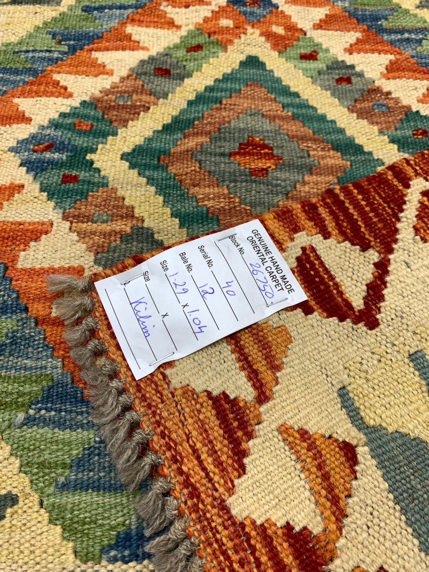 Flat-weave Maimaneh kilim, vegetable dyes, HSW, Afghan 129x104 cm | Rug# 26750
