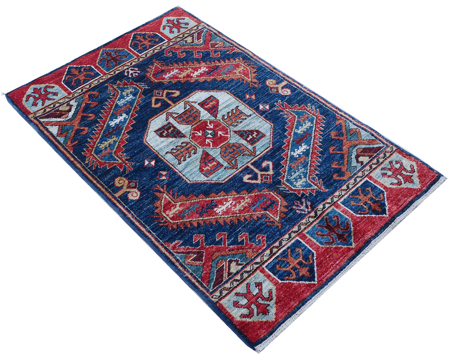 Custom made Turkaman-weave Afghan rug in 19th century 135x87cm | Rug# 27106