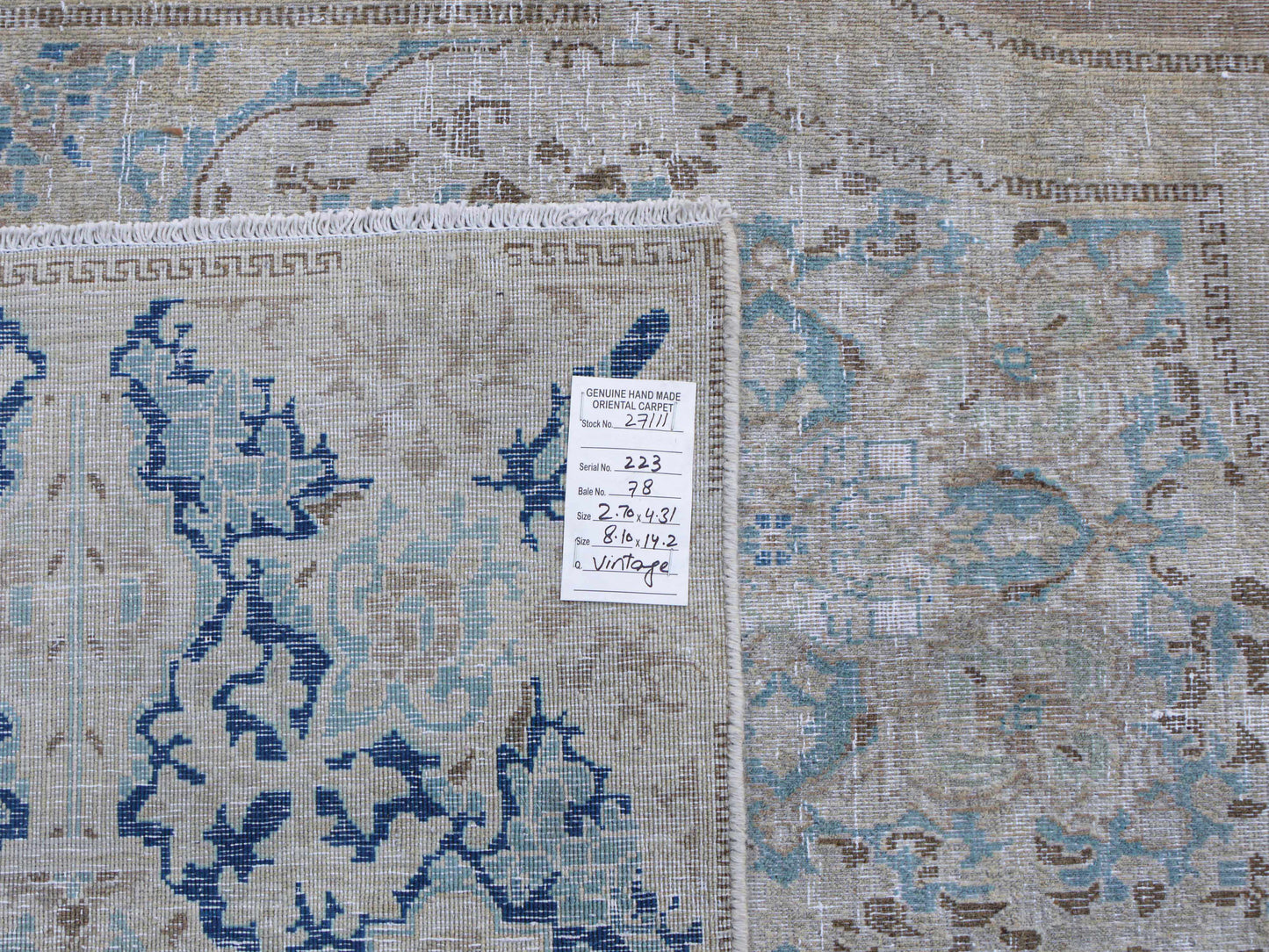 Vintage and distressed Kerman 431x270cm | Rug# 27111