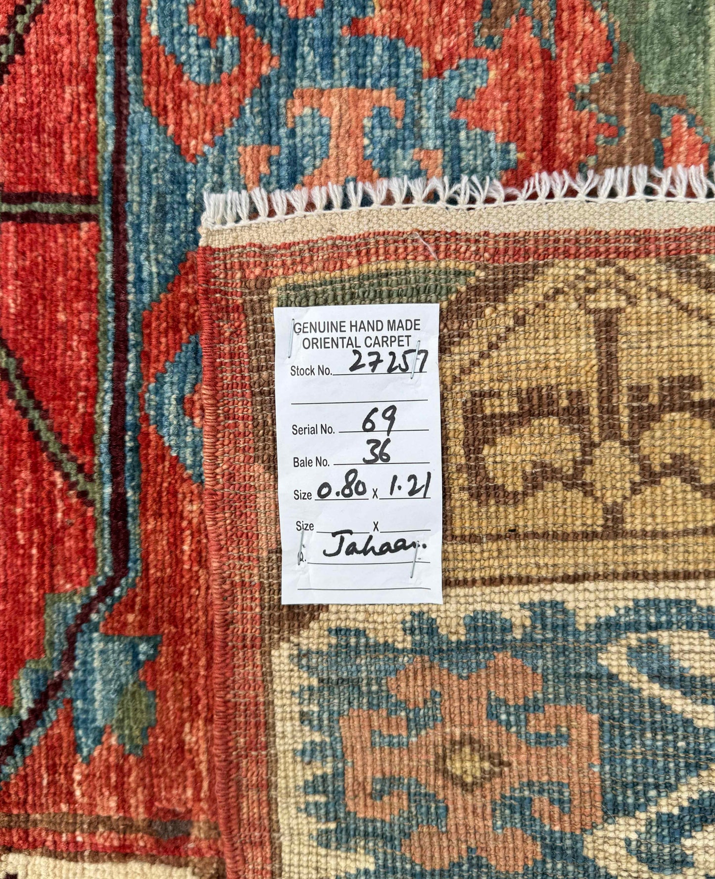 Turkmen weave Afghan, 19th c Caucasian inspired 180x121cm | Rug# 27257