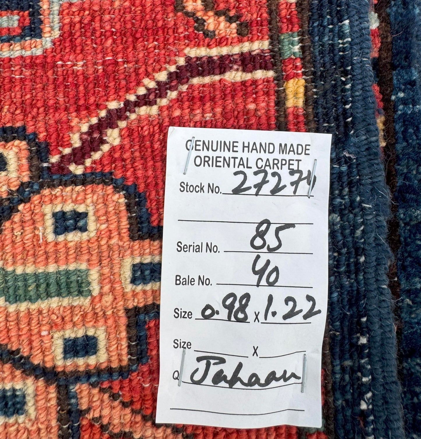 Turkmen weave Afghan, inpired by a Lion-Rug illustrated in a book 122x98cm | Rug# 27274