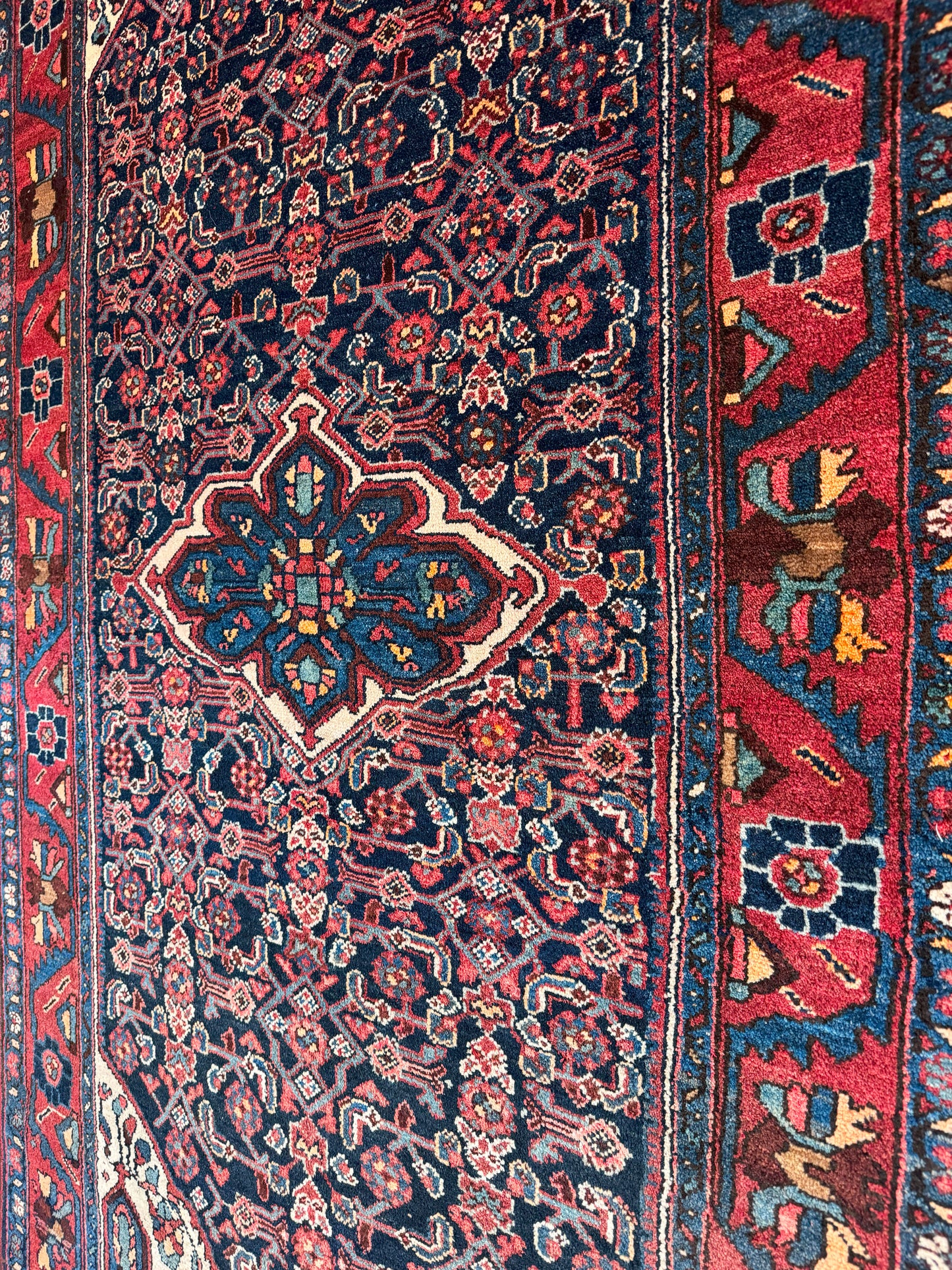 Antique Persian Afshari-Bijar 236x130cm | Rug# 2867