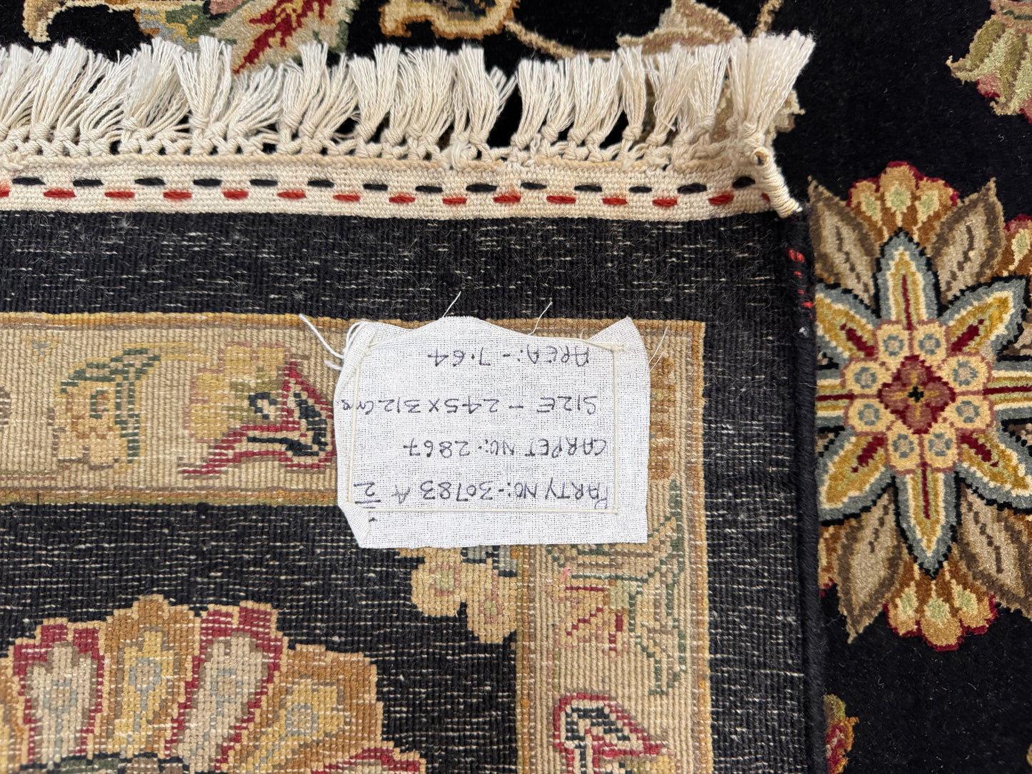 Superfine Jaipur, classic design, wool and pure silk pile 312x245 cm | Rug# 30783A