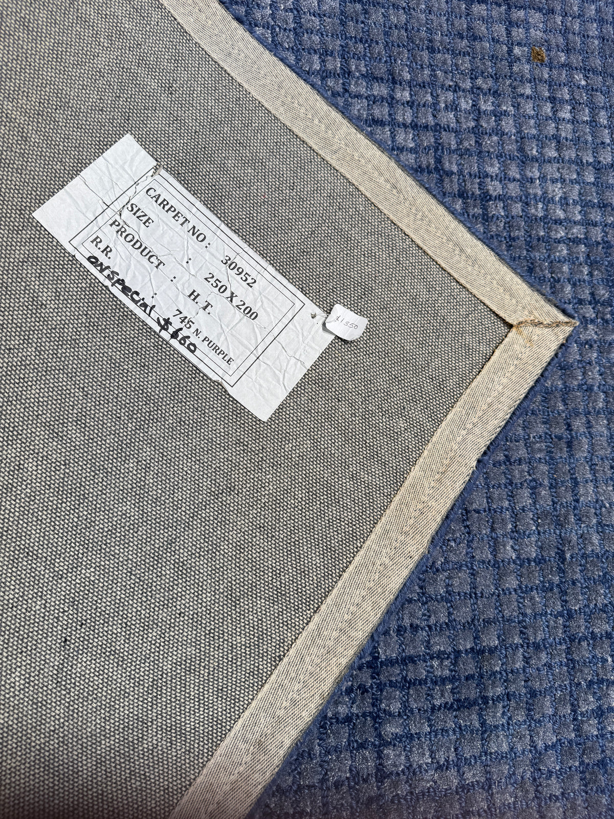 Modern Scandi designer rug , wool and Tencel silk pile 250x200cm | Rug# 30952