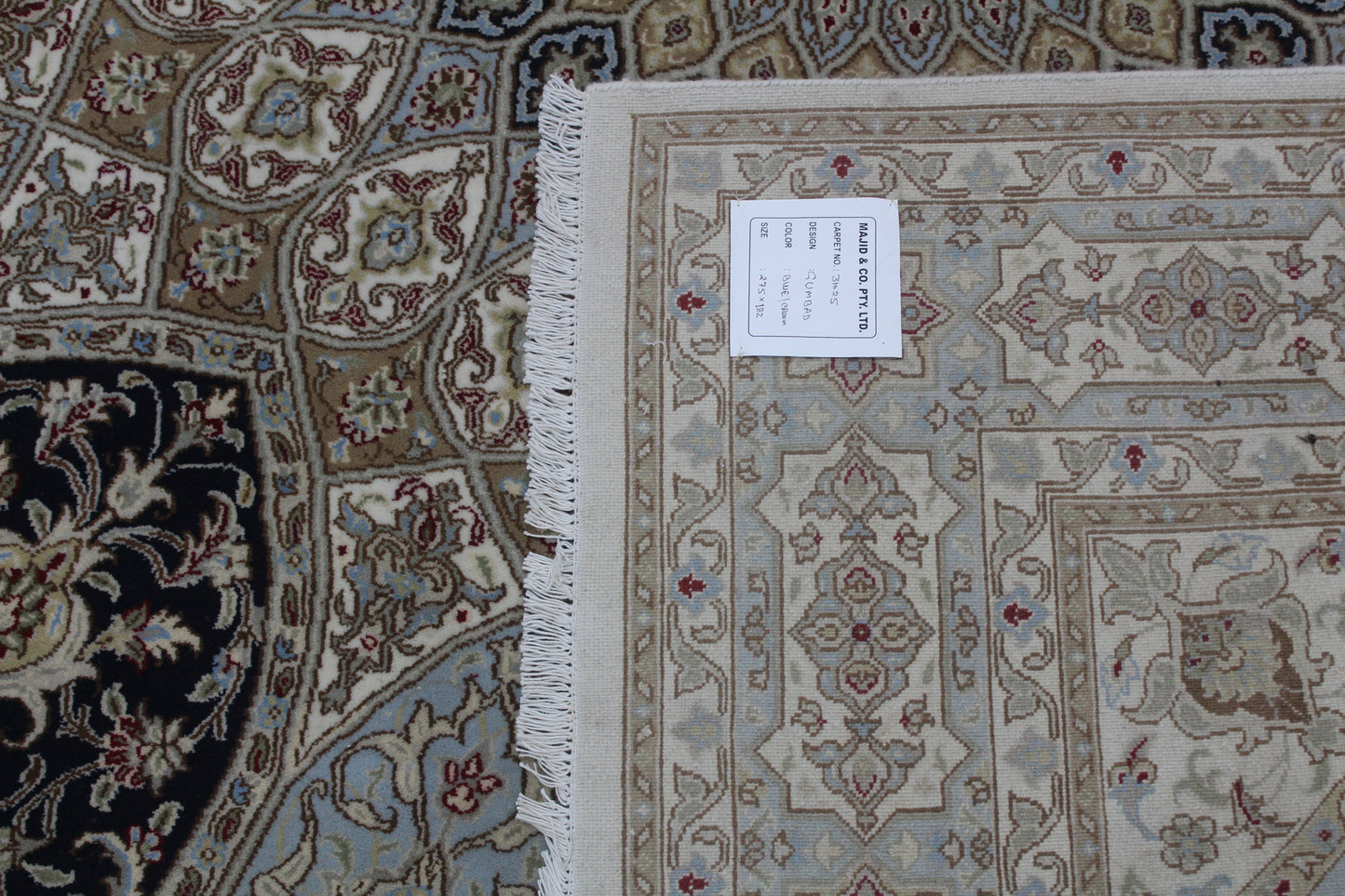 Superfine Amritsar Tabriz Dome Design Rug 275x182 cm | Rug# 31026