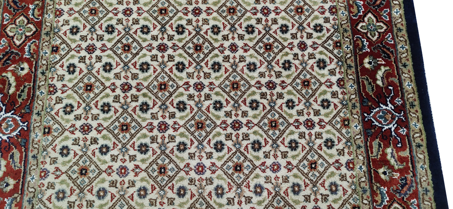 Superfine Amritsar hall runner in Tabriz Mahi design 292x79cm | Rug# 31907