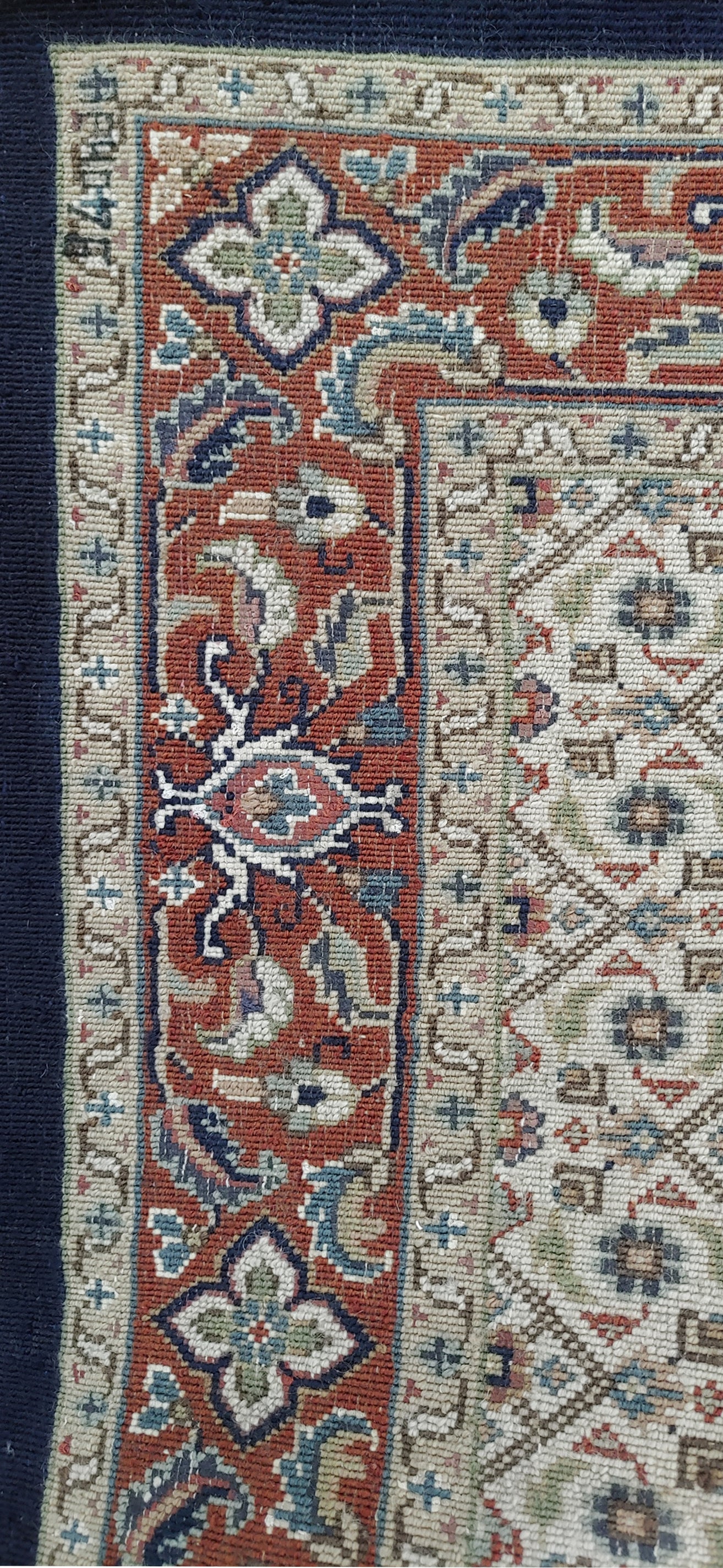 Superfine Amritsar hall runner in Tabriz Mahi design 292x79cm | Rug# 31907