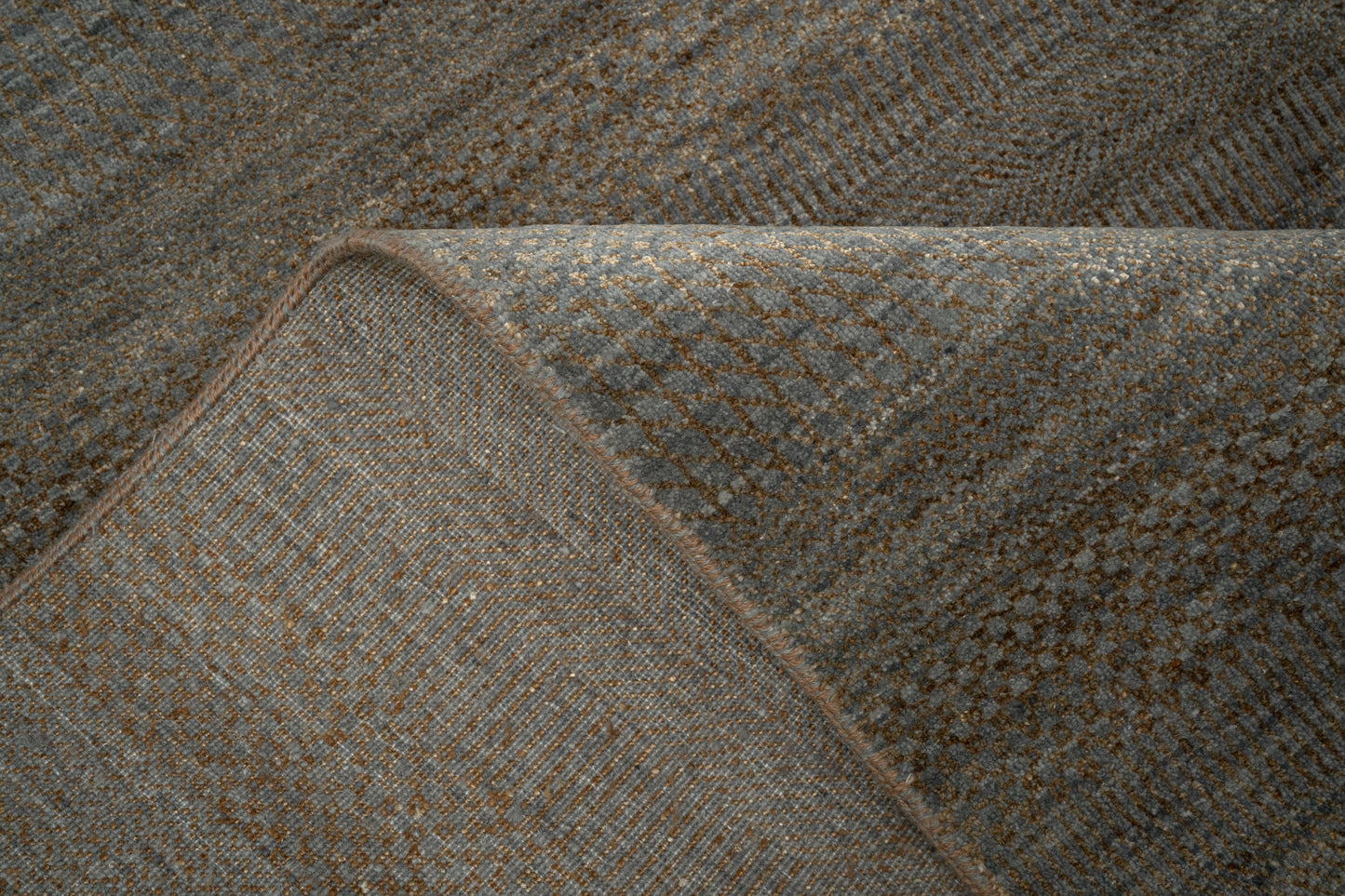 Hand knotted Scandinavian texture design carpet 418x298 cm | Rug #31958