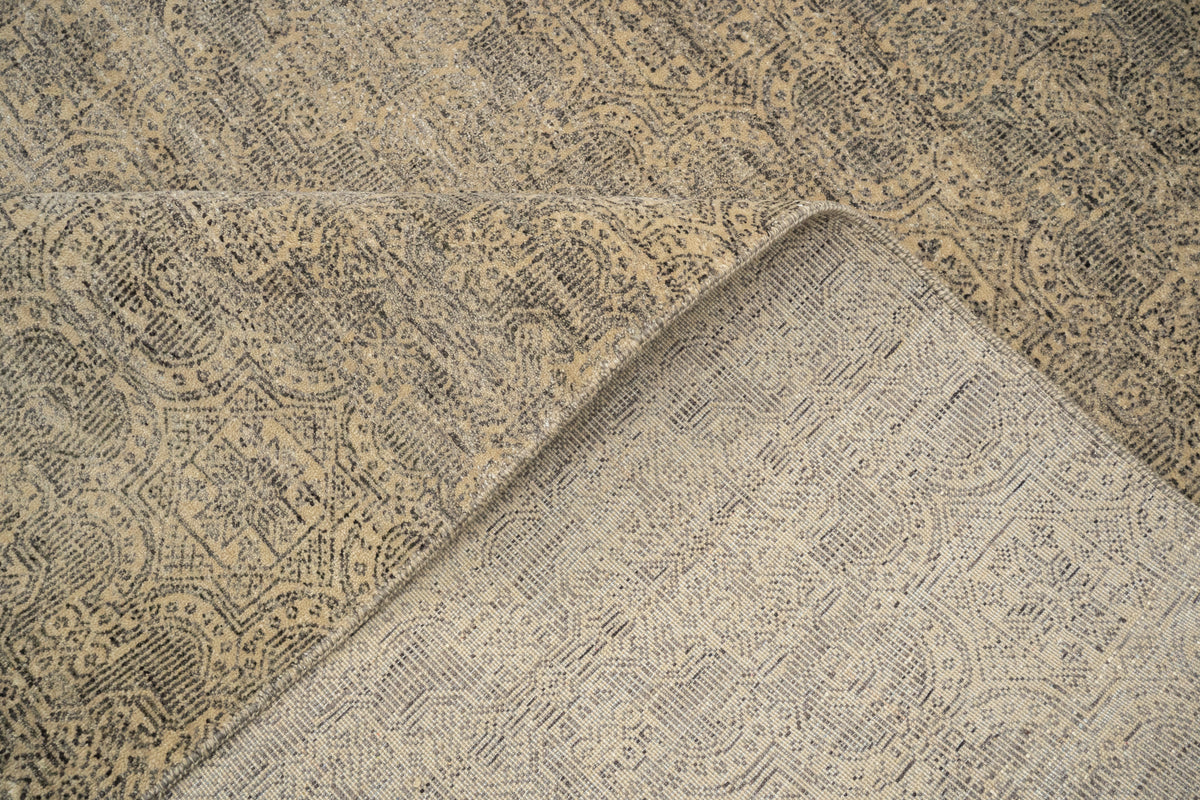 Custom-Made Transitional Wool & Silk Transitional Rug 277x185 cm | Rug# 32069