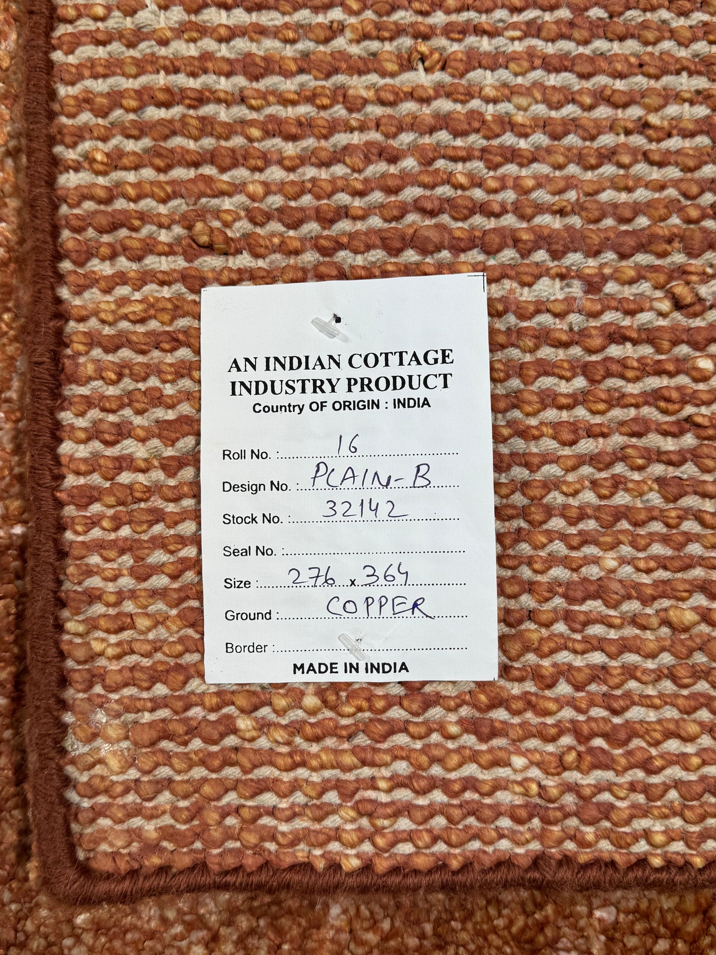 Hand knotted Scandinavian texture design 364x276 cm | Rug# 32142