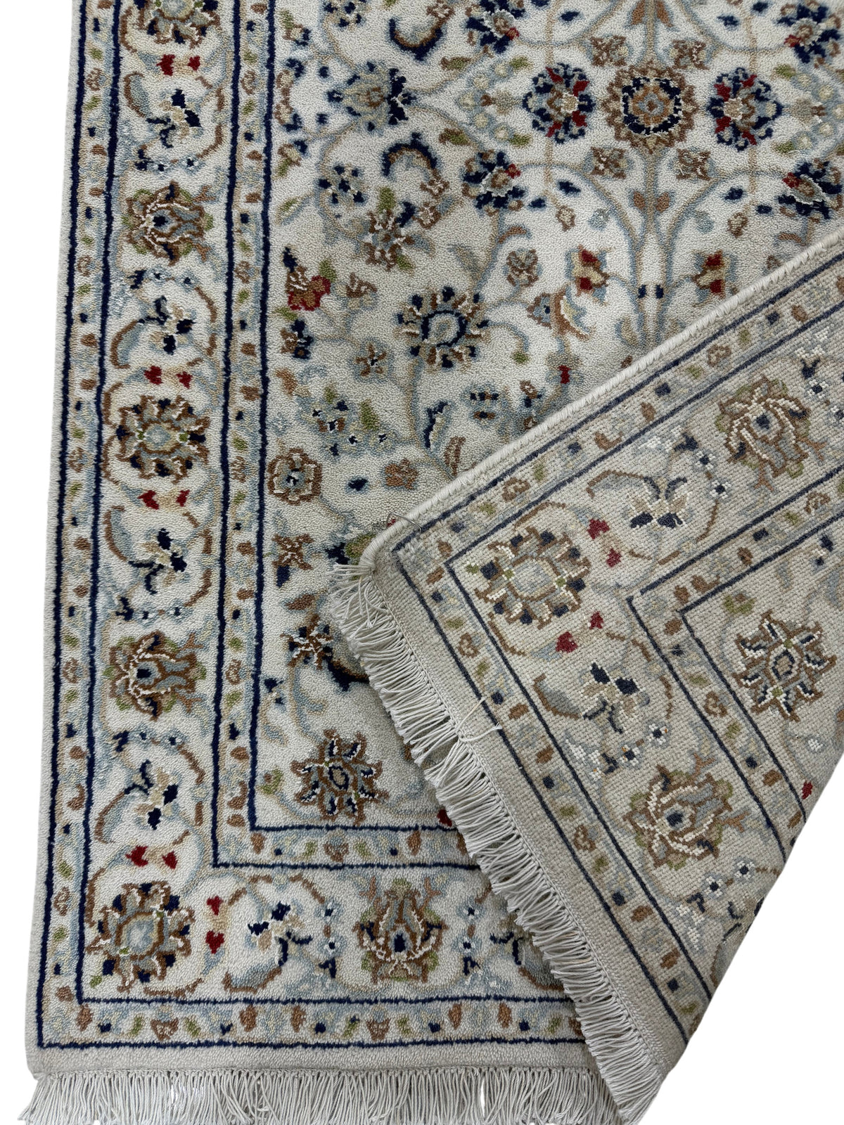 Hand-Knotted Nain Design Hall Runner 308x79 cm | Rug#32202