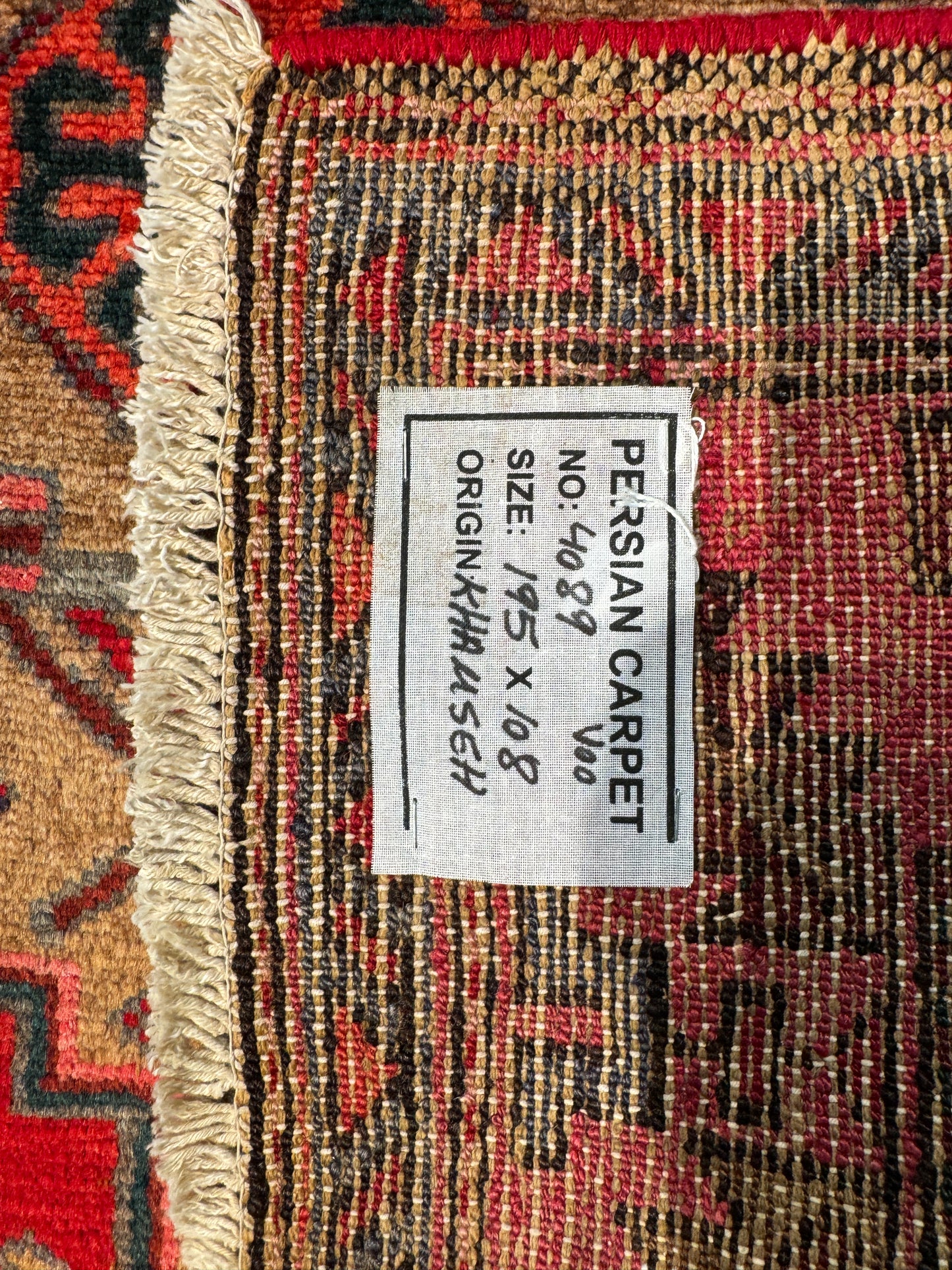 Khamseh-Hamedan, Persia 195x108 cm | Rug# 4089