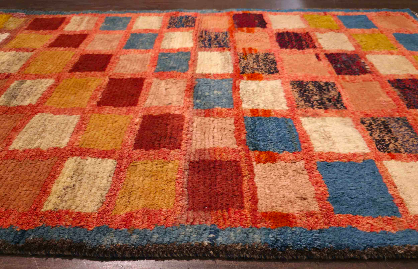 Hand knotted vintage Gabbeh rug 168×102 cm | Rug# 6175
