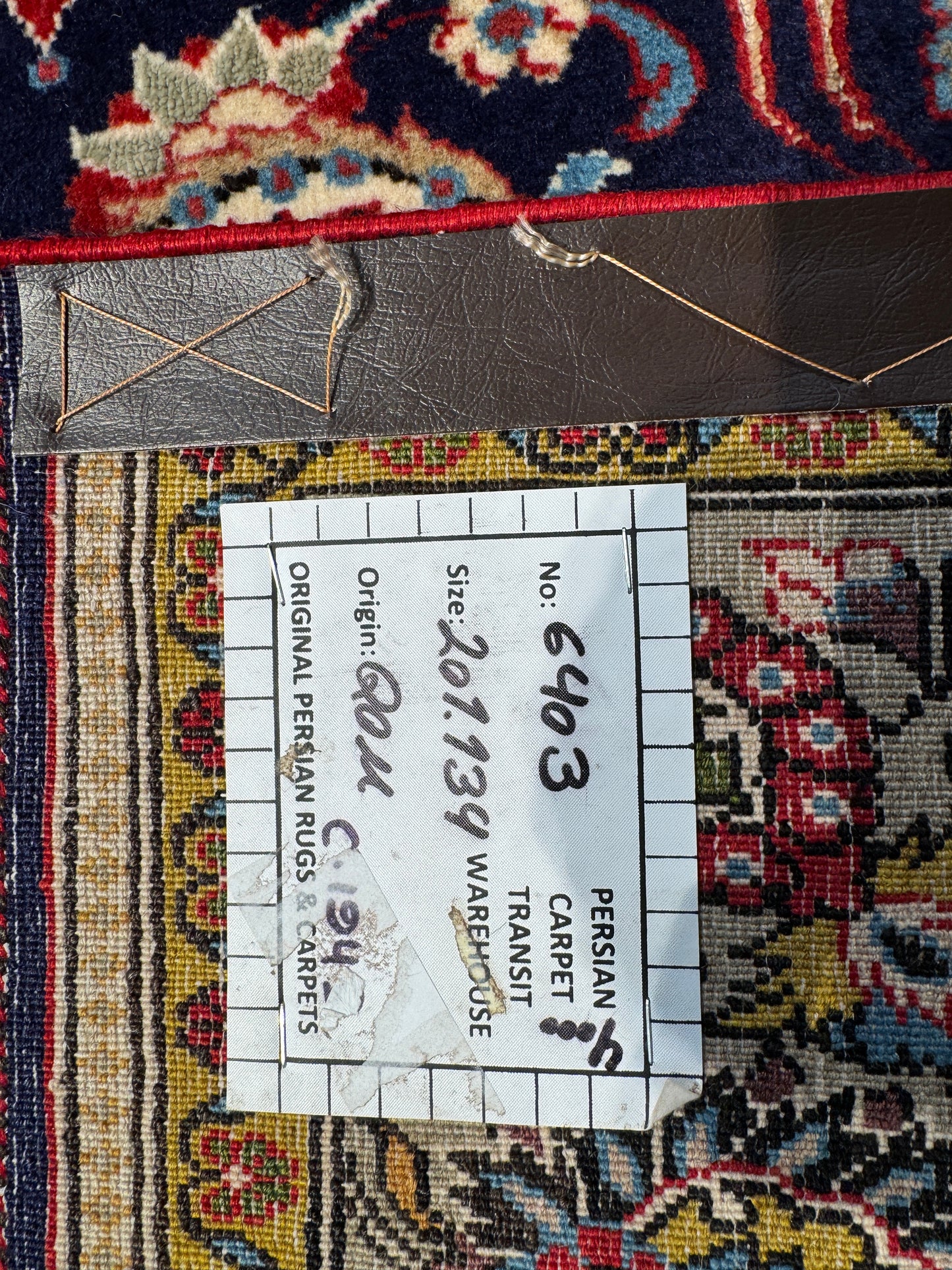 Early weave Qum, c.1940 Persia 201x134cm | Rug# 6403