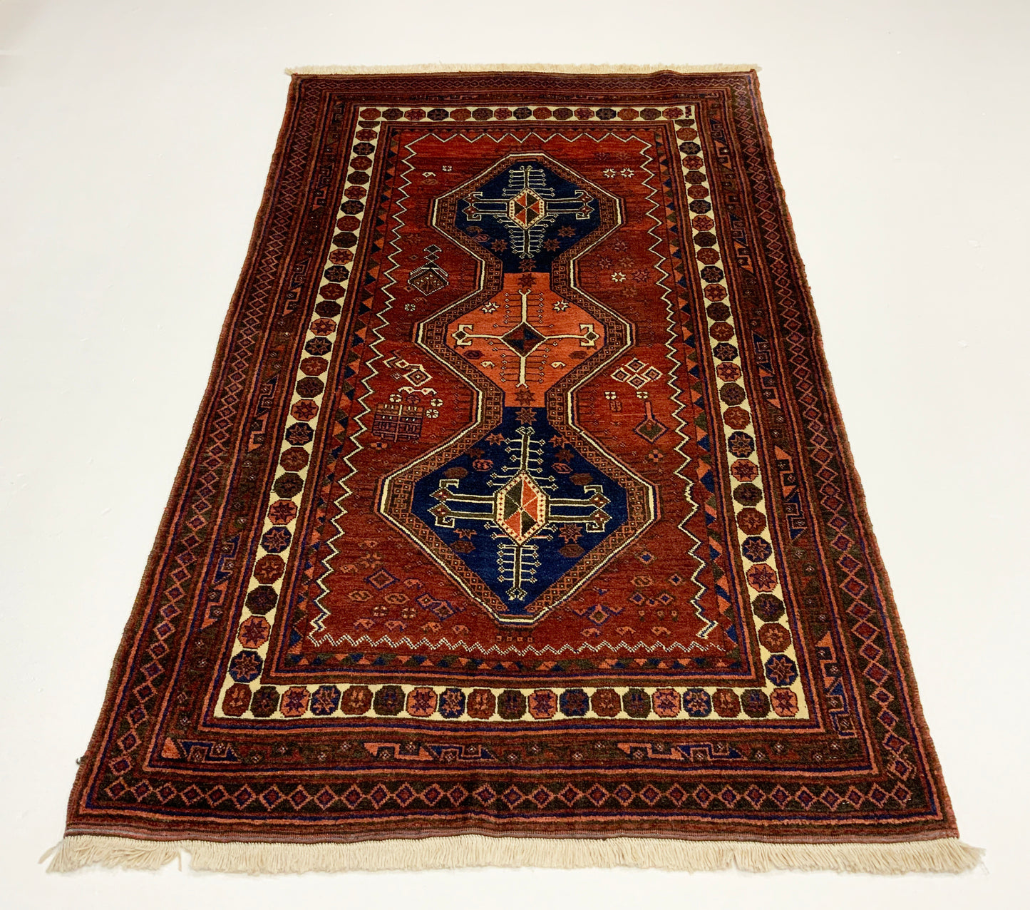 Vintage Koohi-Afshar, 205x125cm | Rug# 6478
