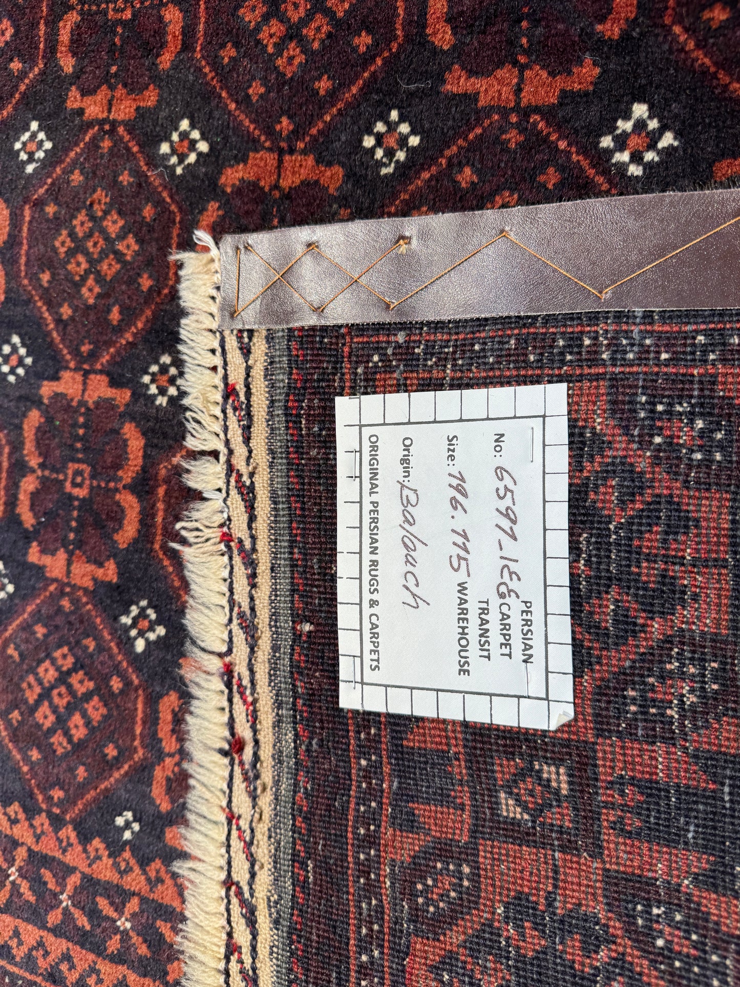 Nomadic Balouch, c. 1970, Persia 196X115 cm | Rug# 6591