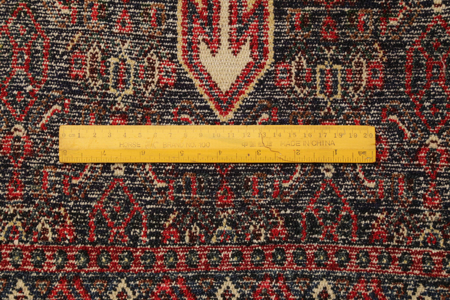 Hand-Knotted Persian Senneh Poshtie 107x62cm | Rug# 6714