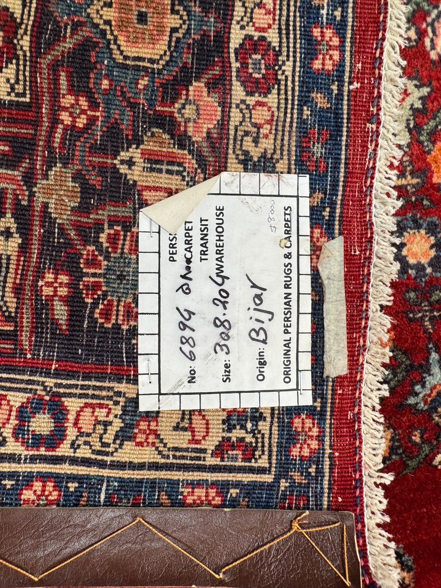 Vintage Kurdistan Bijar, Persia 308x204 cm | Rug# 6894