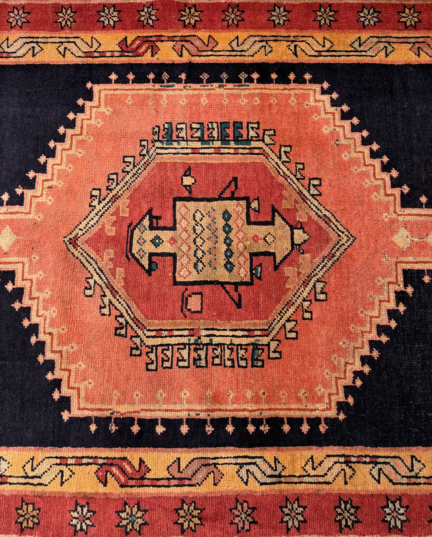 Antique Azeri, Persia, circa 1920, 334x135cm | Rug# 7039