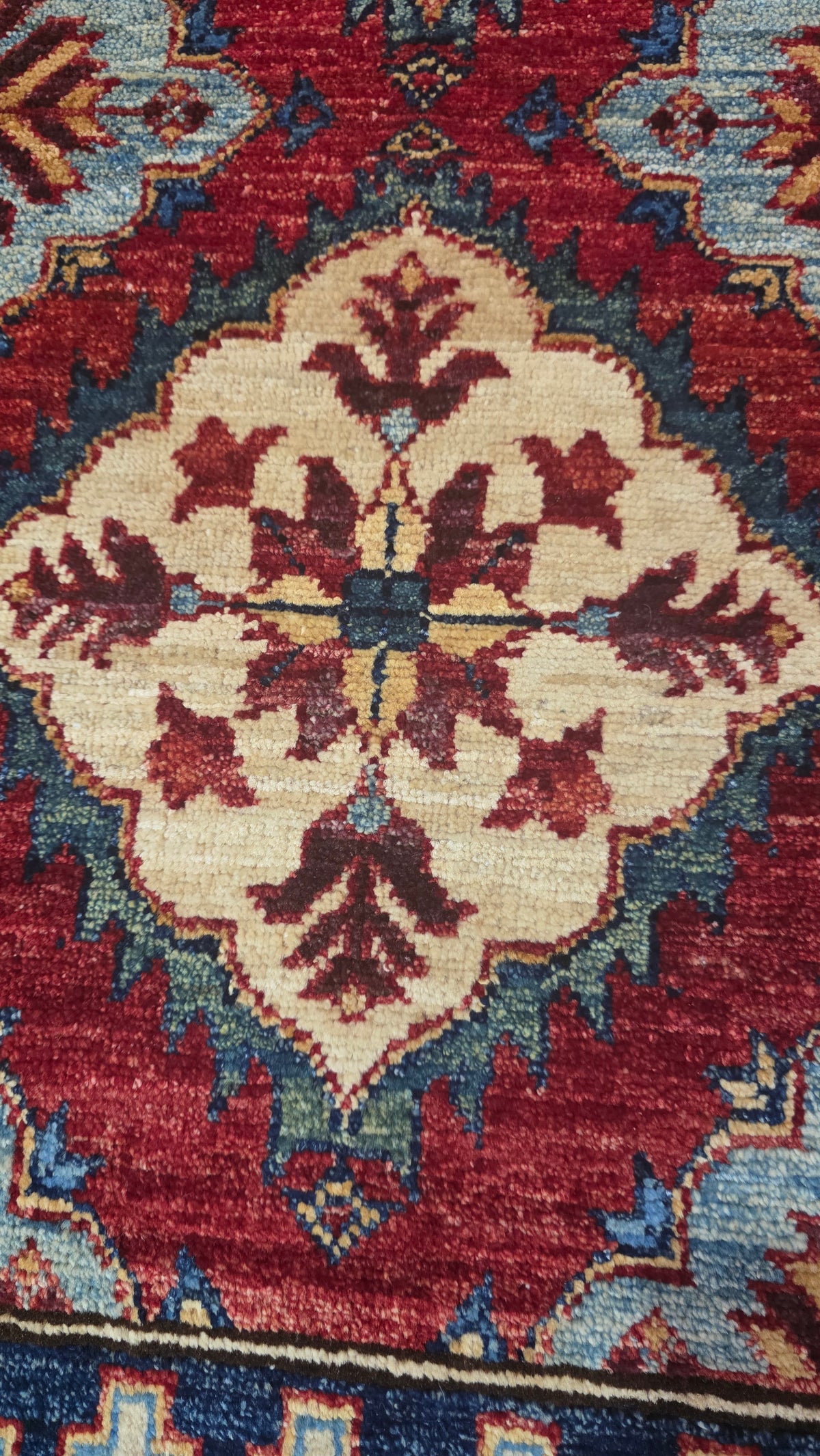 Turkmen-weave sampler rug, wool pile, HSW, Afghan 100x53cm | Rug# 27405