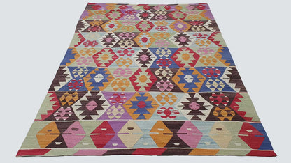 Anatolian flatweave Kilim 260x182cm | Rug# 24697