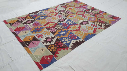 Anatolian flatweave Kilim 260x182cm | Rug# 24697