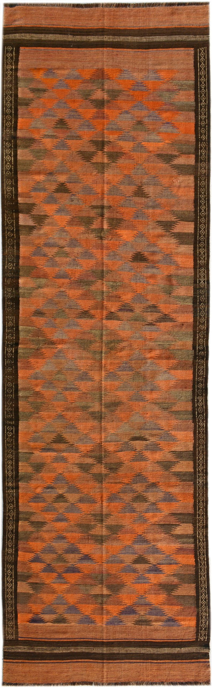 Vintage Flatweave Kilim 457x141cm | Rug# 25177