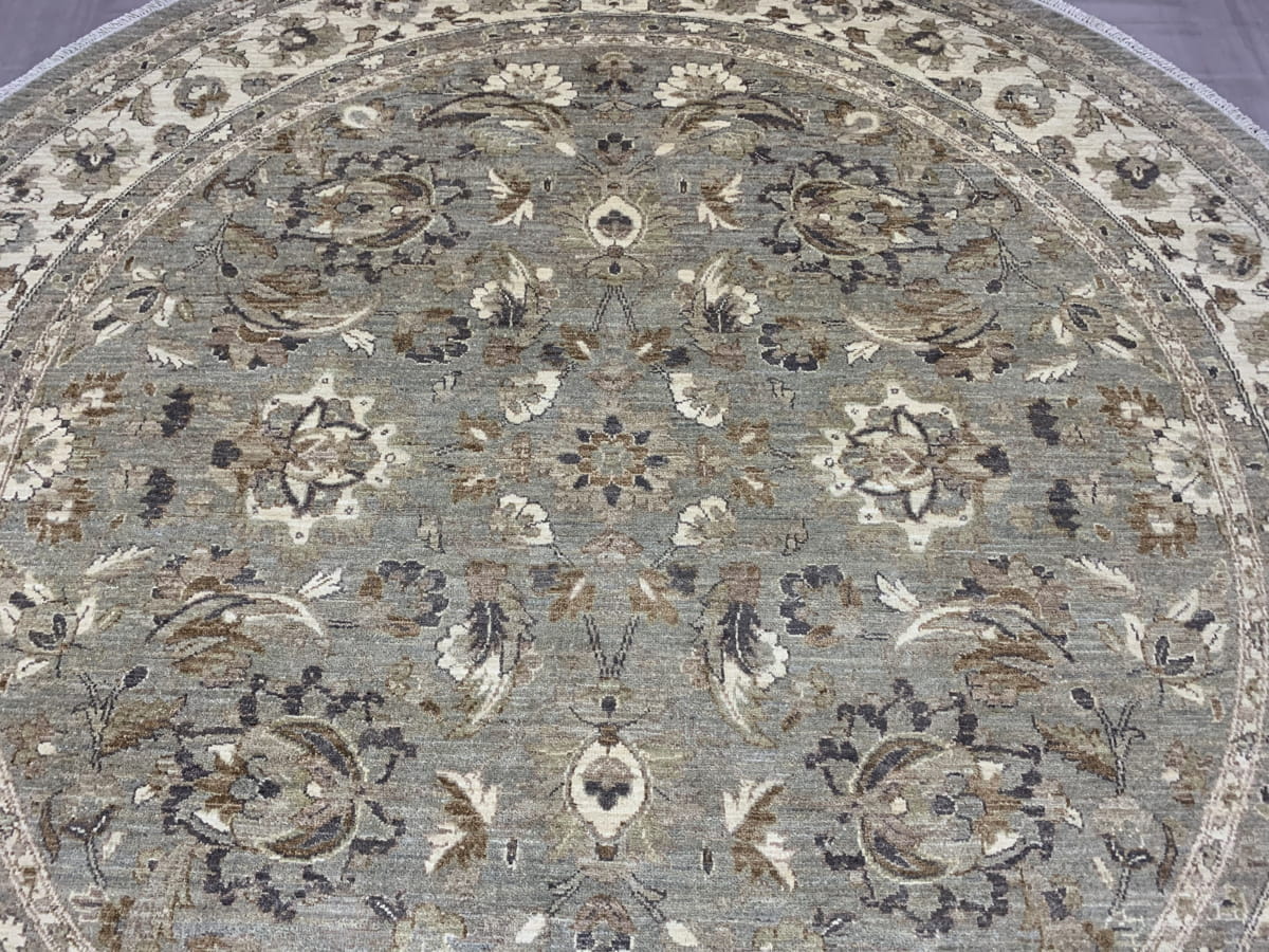 Afghan Turkaman Round-Carpet 245x245cm | Rug# 26241