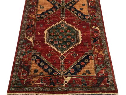 Afghan Turkaman weave, 19th century Caucasian design 510x86cm | Rug# 26383