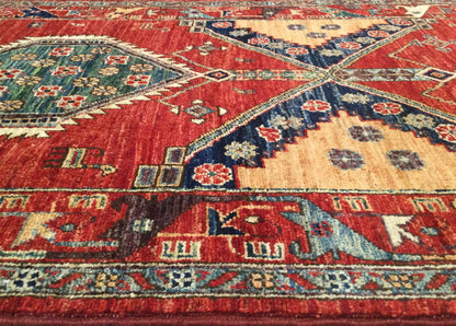 Afghan Turkaman weave, 19th century Caucasian design 510x86cm | Rug# 26383