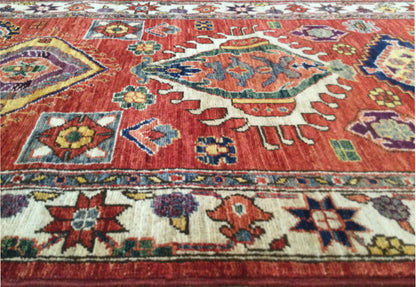 Afghan Turkaman Runner in 19th century Heriz design 245x79cm | Rug# 26387