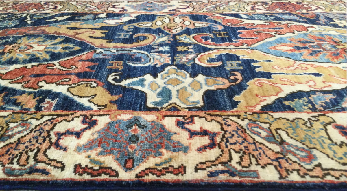 Afghan Turkaman Hall-Runner in 16th century Bijar design 594x80cm | Rug# 26390