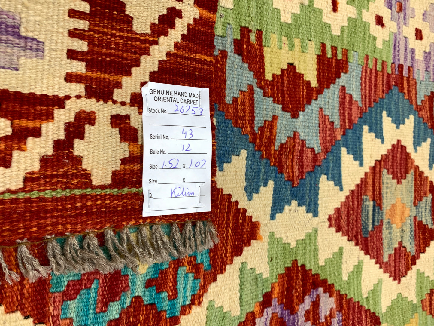 Modern Afghan maimaneh-Kilim 152x102cm | Rug# 26753
