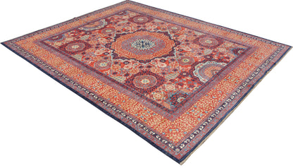 Afghan Turkaman weave, 15th century Mamluk design,  296x242cm | Rug# 26801