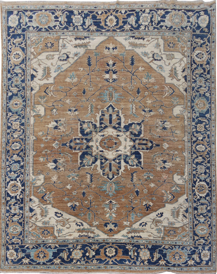 Afghan Turkaman weave. Serapi Heriz inspired 290x245cm | Rug# 26802 (sold)