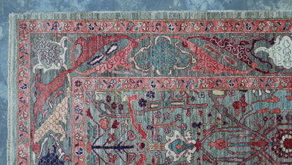 Afghan Turkaman weave, 17th-century Bijar Garous design, 294x241cm | Rug# 26803