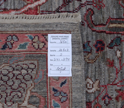 Afghan Turkaman weave, 17th-century Bijar Garous design, 294x241cm | Rug# 26803