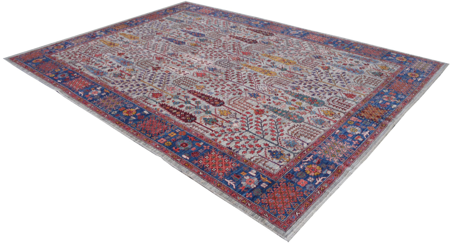 Afghan Turkaman weave, 16th century Safavid-Garden 356x268cm | Rug# 26805