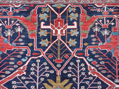 Afghan Turkaman weave, 16th century Garous-Bijar inspired 353x277cm | Rug# 26807